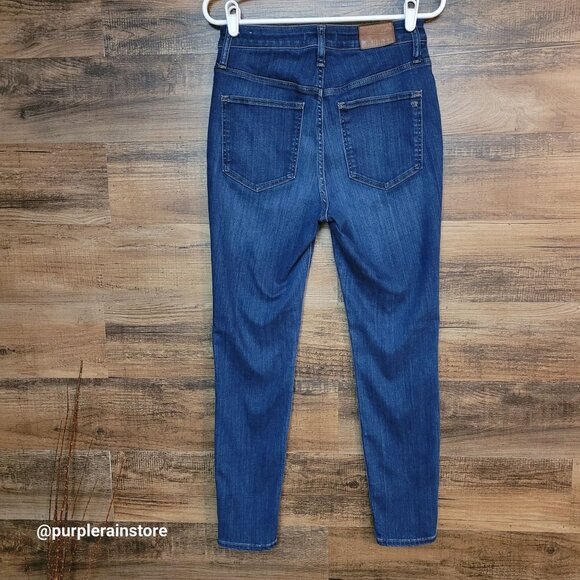 Madewell Jeans Size 27 Skinny Curvy High Rise Tummy Control Sussex Wash MB354 - Picture 2 of 13